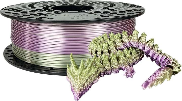 Actual product image AzureFilm Filament PLA SILK RAINBOW, 1.75mm, 1kg (PLA, 1.75 mm, 1000 g, Multicoloured)