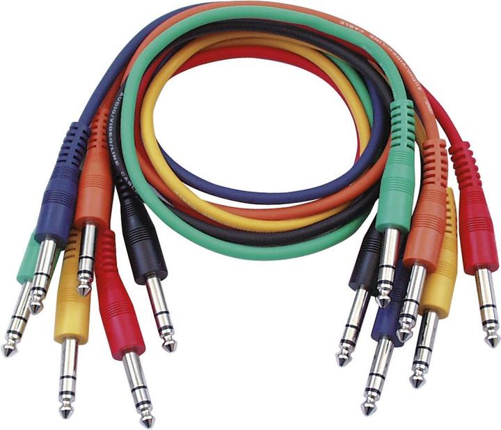 Produktbild DAP-Audio FL12 6 coloured bal. patch (0.90 m, 6.3mm Klinke (Jack))