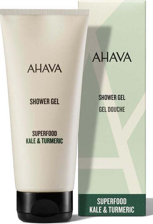 Produktbild Ahava SUPERFOOD Shower Gel "Kale & Turmeric" - Pflegendes Duschgel mit Grünkohl und Kurkuma (200 ml)