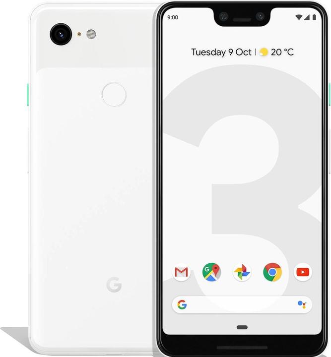 Google Pixel 3 XL (128 GB, Cleary White, 6.30", Single SIM, 12.20 Mpx, 4G)