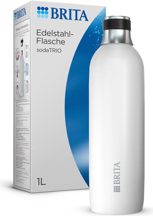 Actual product image Brita sodaTRIO Edelstahlflasche