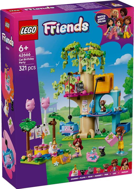 Produktbild LEGO Katzengeburtstagsparty & Baumhaus (42666, LEGO Friends)