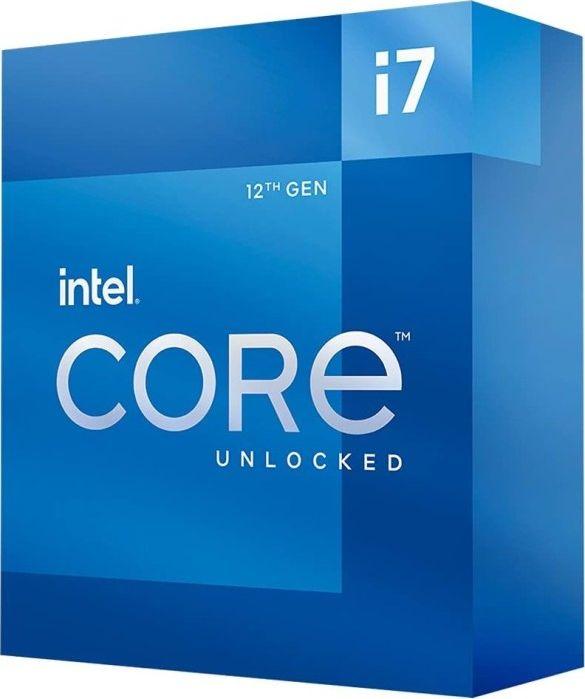 Actual product image Intel Core i7-12700K, 3.6 GHz, 25 MB, BOX (BX8071512700K) (LGA 1700, 3.60 GHz, 12 -Core)