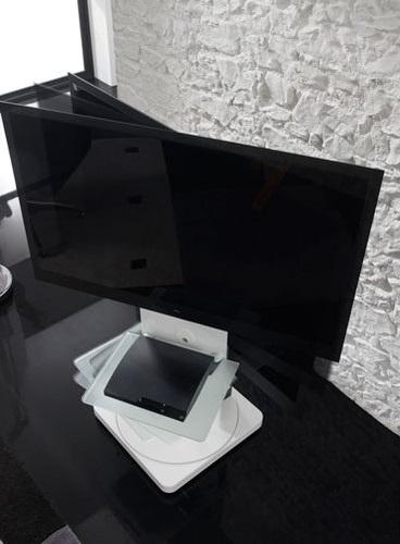 Produktbild Gisan TV Standfuss, höhenverstellbar und drehbar, weiss (60", 35 kg)