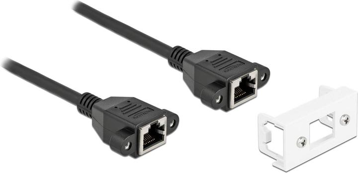 Immagine prodotto Delock Cavo di prolunga di rete per Easy 45 modulo S/FTP da jack RJ45 a jack RJ45 Cat.6A 25 cm nero (S/FTP, CAT6a, 0.25 m)