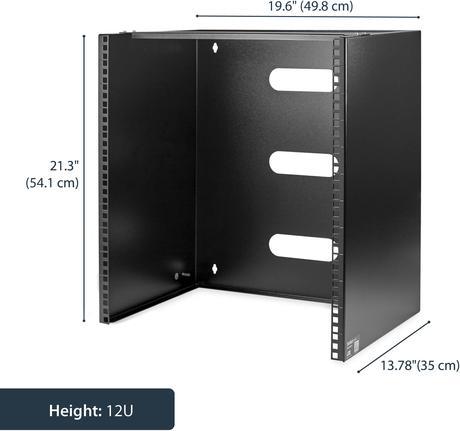 Actual product image StarTech Wall mount bracket for flat rack devices - 12U (12 RU, 19 inch rack)