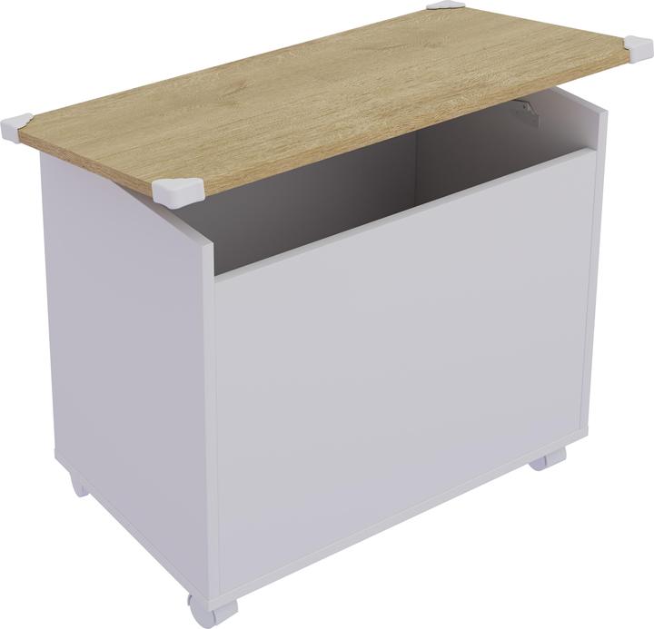 Actual product image VCM Wooden seat chest bench chest Bosula M (68 cm)