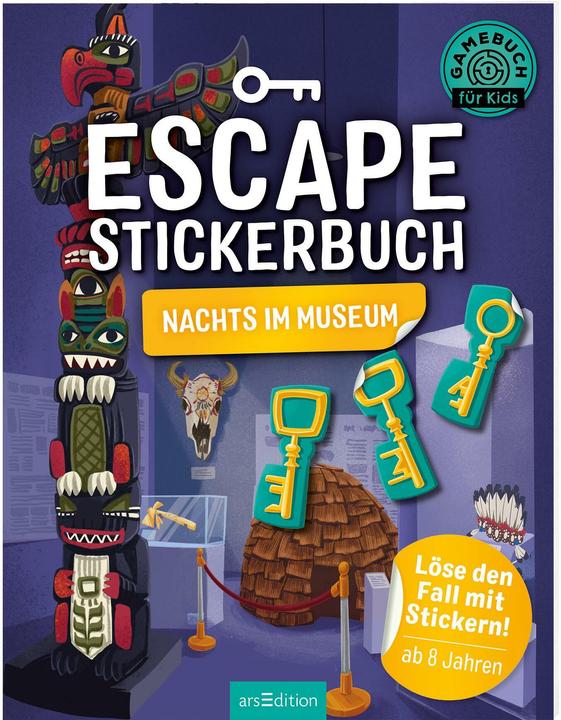 Produktbild Escape-Stickerbuch Nachts im Museum (Deutsch, Philip Kiefer, 2021)