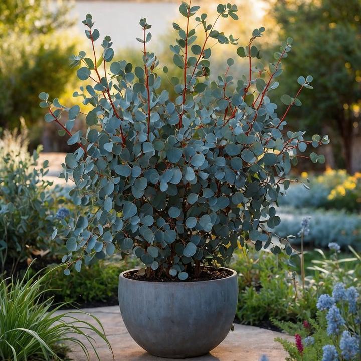 Immagine prodotto Plant in a Box Eucalyptus cinerea 'Silver Dollar' - Eucalipto del dollaro d'argento (110 cm)
