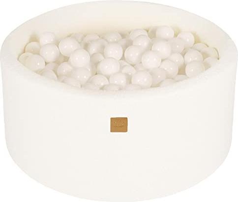 Immagine prodotto Activity Board Piscina per bambini - Piscina rotonda per bambini 90x40cm con 200 palline, Boucle, bianco: Tutto