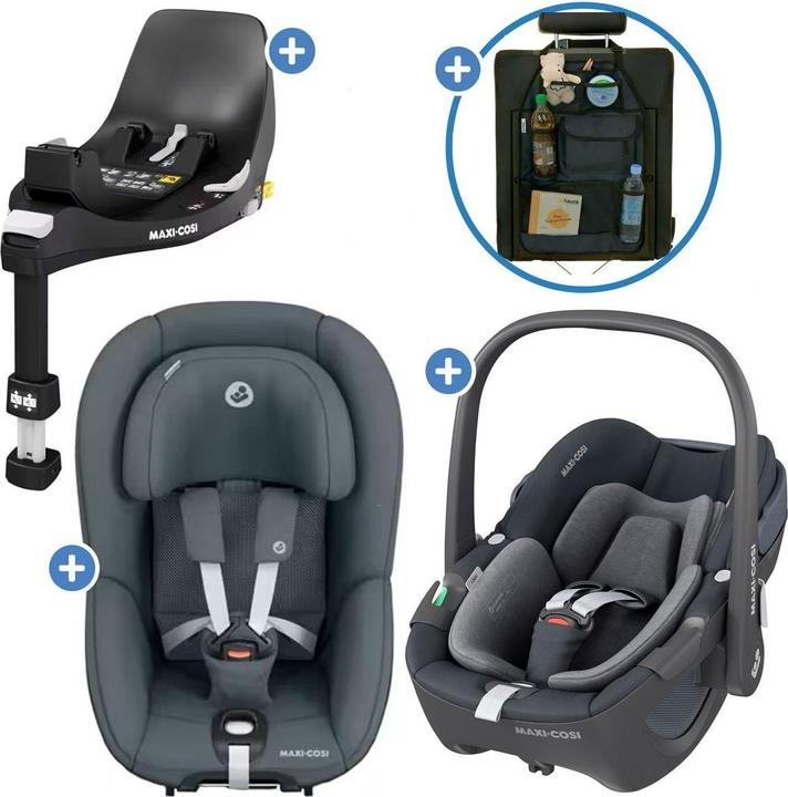 Produktbild Maxi-Cosi Babyschalen 3in1 Babyschale & Reboarder-Set FamilyFix (Reboarder, Babyschale, ECE R129/i-Size Norm)