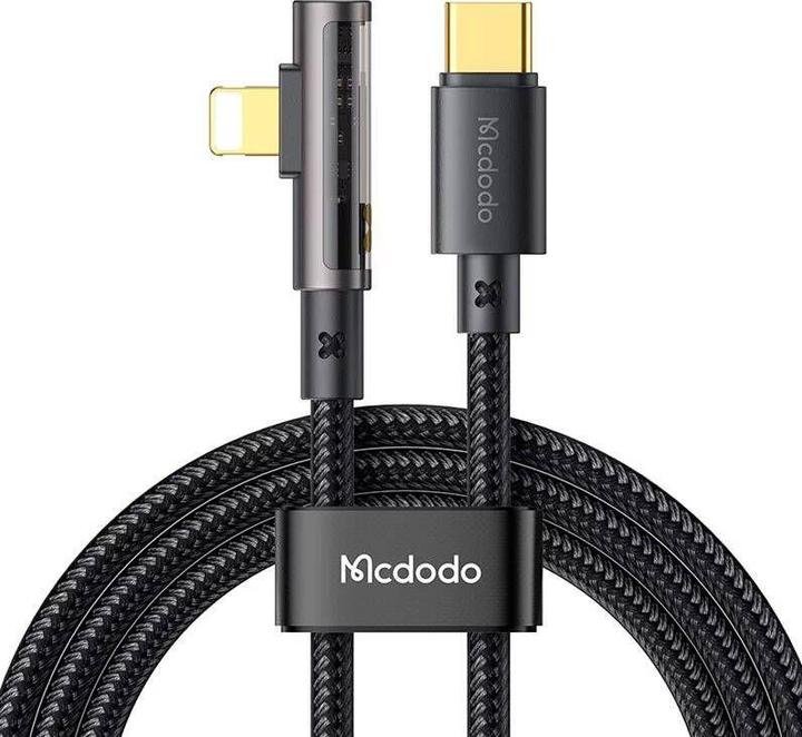 Immagine prodotto Mcdodo CA-3390 36W 1,2m cavo angolare da USB-C a Lightning (nero) (1.20 m)