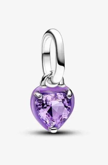 Actual product image Pandora ME Violet Chakra Heart Mini (Enamel, Silver 925)
