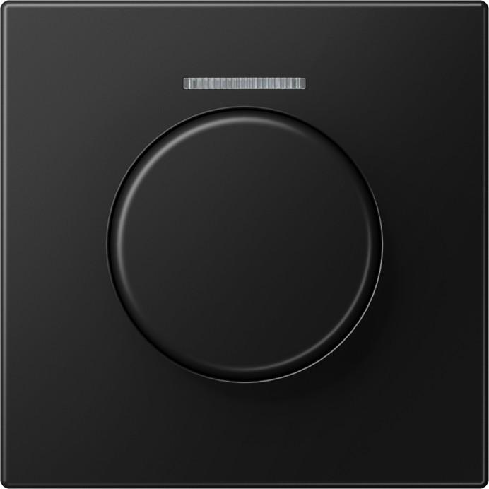 Actual product image JUNG Rotary knob Symbol Dimmer LS gra-sw mt LS1940KO5SWM