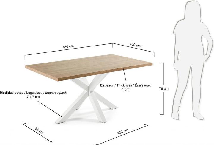 Image du produit Kave Home Arya (100 x 180 x 78 cm)
