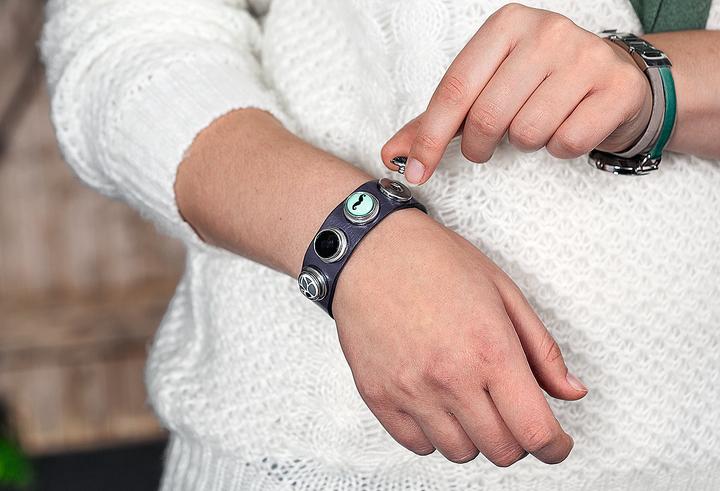 Produktbild Rico Design Armband "So Cool" (23 cm, Edelmetall, Leder)
