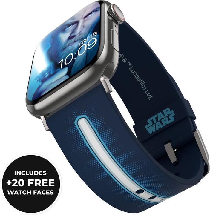 Produktbild Moby Fox Armband Smartwatch Star Wars Darth Vader Lightsaber 22 mm (22 mm, Silikon, Edelstahl)