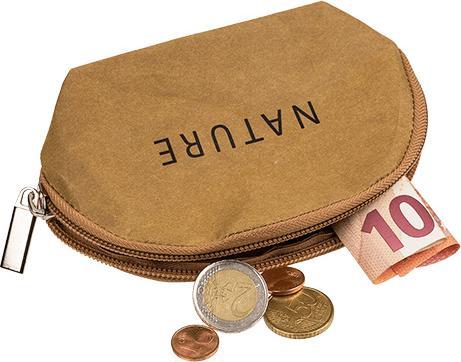 Actual product image Bekos Small purse Nature made of washable paper with zip
