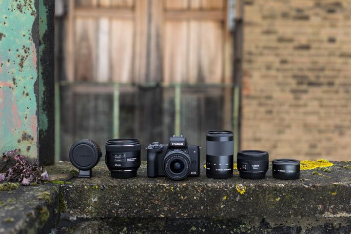 Actual product image Canon EOS M50 Kit - Import (15 - 45 mm, 24.10 Mpx, APS-C / DX)