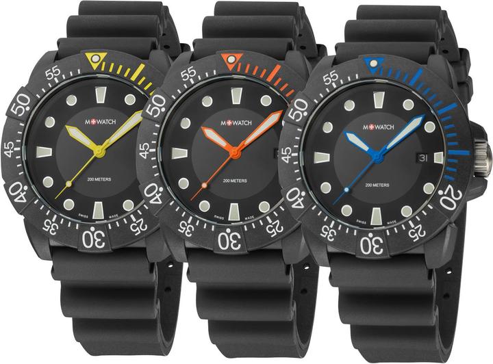 Produktbild M Watch Mondaine Aqua 44 (Analoguhr, Taucheruhr, Swiss Made, 44 mm)