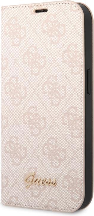 Produktbild Guess GUBKP14MHG4SHP iPhone 14 Plus 6,7" różowy/pink book 4G Vintage Gold Logo (Apple iPhone 14 Plus)