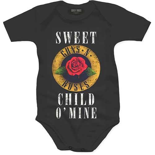 Actual product image Guns N Roses Baby Child O' Mine Rose Babygrow (74)