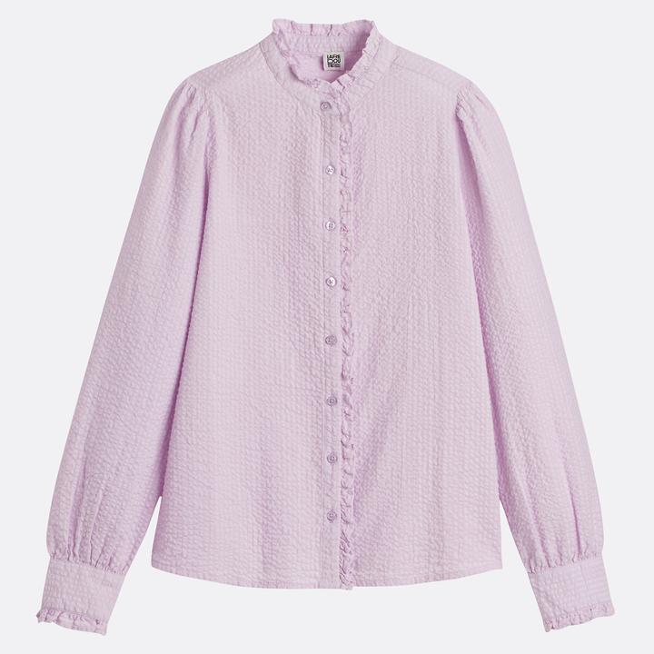 Immagine prodotto La Redoute Collections Langärmelige Bluse mit Rüschenkragen (34)