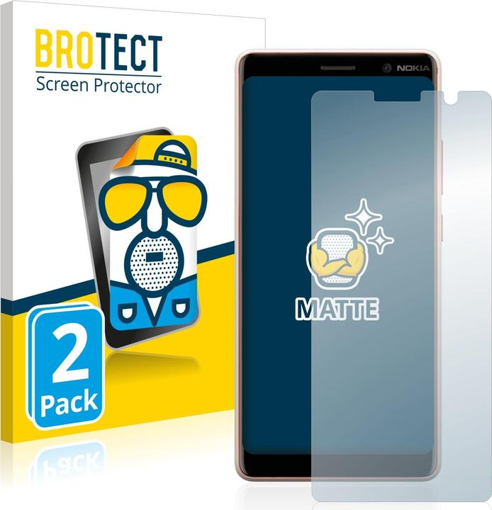 Image du produit BROTECT Film de protection antireflet Protection d'écran mat (2 pièce(s), Nokia 7 Plus)