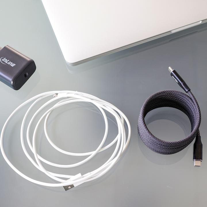 Actual product image InLine Magnetic USB-C cable (1.50 m, USB 2.0)