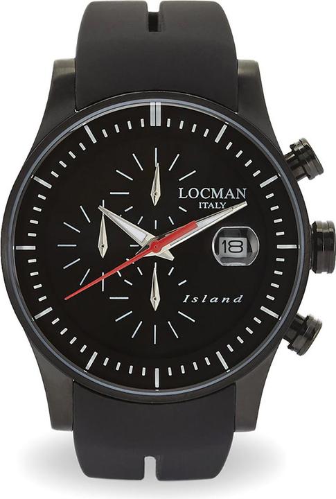 Locman Italy Herrenuhr Island Chronograph PVD Ref. 0620 (Chronograph, 40 mm)