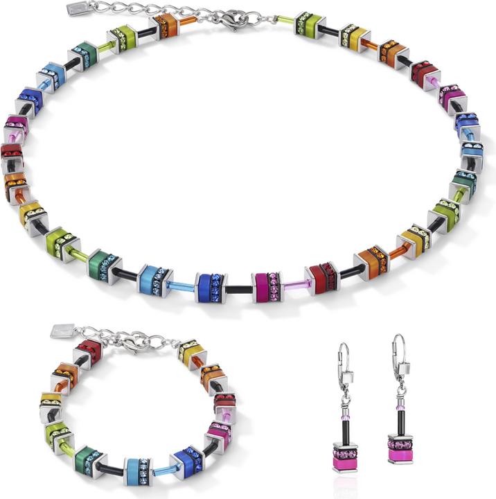 Image du produit Coeur de Lion Collier GeoCube (Acier inoxydable, 42 - 47 cm)