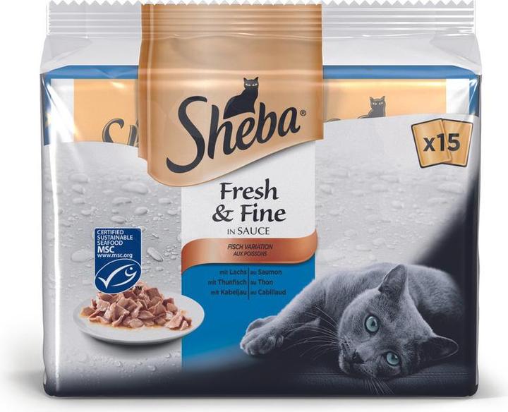 Actual product image Sheba Fresh & Fine in Sauce (Adult, 15 pcs., 750 g)