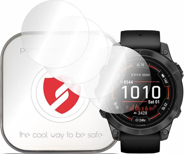 Actual product image Smart Protection - Premium Classic (4 pack) - Garmin epix Pro (Gen 2) Standard 47mm - Clear