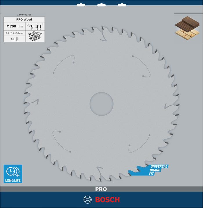 Produktbild Bosch Professional Zubehör PRO Wood Kreissägeblatt, 700 x 4.2 x 30 mm