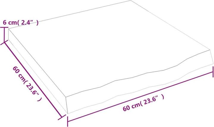 Actual product image VidaXL Emerald (60 x 6 x 60 cm)