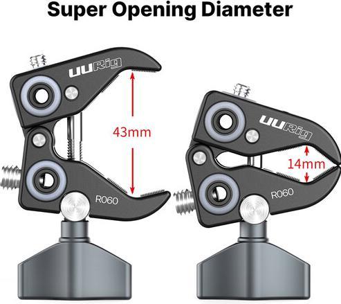 Immagine prodotto Ulanzi Morsetto per asta a granchio Super Clamp (metallo) (Viti, Staffa di montaggio)
