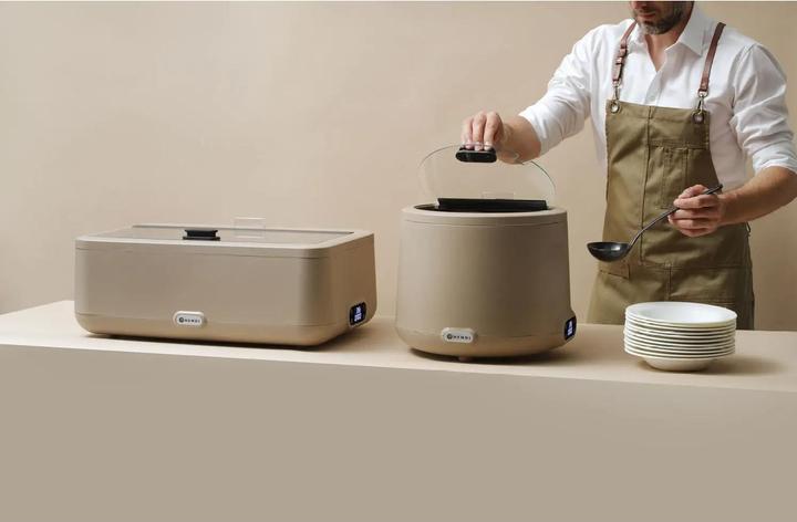 Immagine prodotto Hendi Marmite à soupe UNIQ,, 8L, Beige, 220-240V/500W, ⌀365x(H)325mm