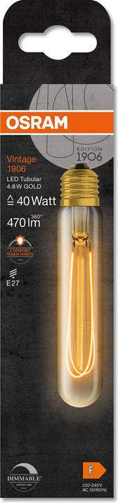 Actual product image Osram Vintage lamp (E27, 4.80 W, 470 lm, 1 x, F)