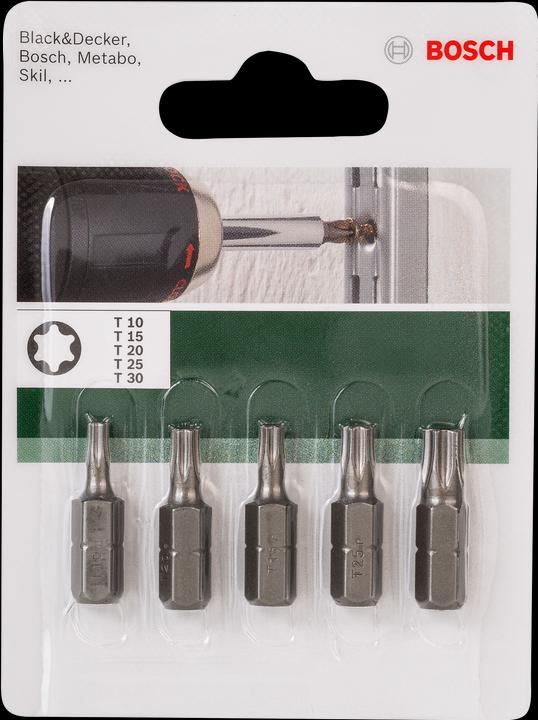 Produktbild Bosch Zubehör Schrauberbit-Set (T10, T15, T25, T30, T20)