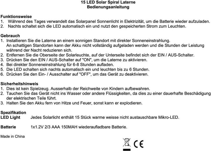 Image du produit GuGus LED Solar Spiral Laterne