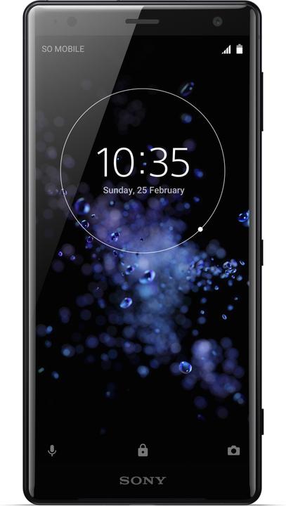 Actual product image Sony Xperia XZ2 (64 GB, Liquid Black, 5.70", Single SIM, 19 Mpx, 4G)