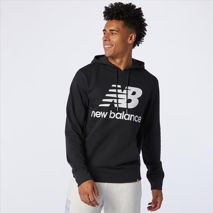 Actual product image New Balance Essentials Stacked Logo PO Hoodie (M)