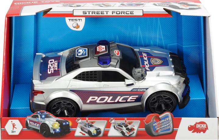 Actual product image Dickie Police Car Street Force with light and sound