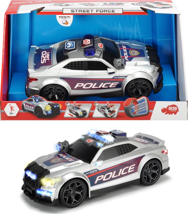 Actual product image Dickie Police Car Street Force with light and sound