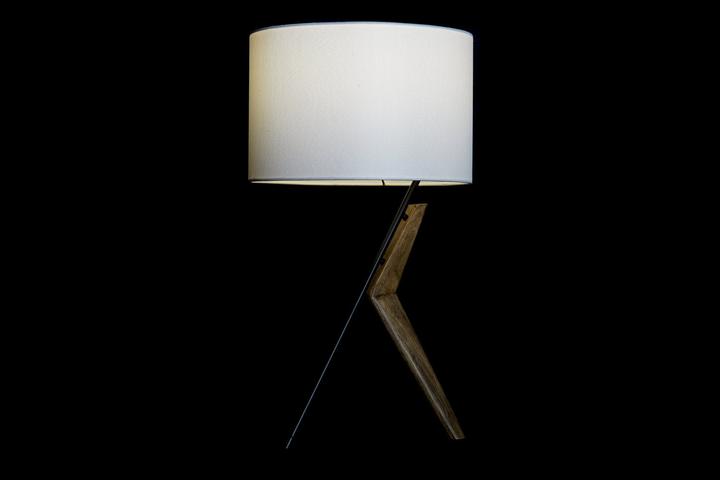 Image du produit DKD Home Decor Desk lamp Black Metal Brown White Oak 220 V 50 W 35 x 35 x 54 cm