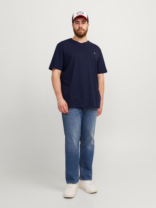 Actual product image Jack & Jones Solid colour plus size T-shirt (7XL)
