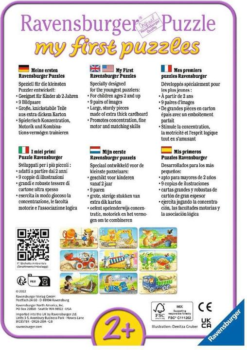 Immagine prodotto Ravensburger Cantiere di animali (18 pezzi)