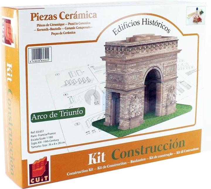 Image du produit Block Cuit. Kit maquette 3D en céramique -Arc de Triomphe Paris (33 x 27 x 18 cm)