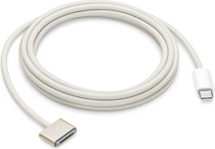 Actual product image - MLYV3ZM/A Apple Cable USB-C Magsafe 3 2m Starlight (Bulk) (2 m)