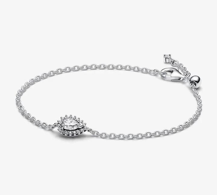 Produktbild Pandora Funkelndes Birnen Kranz Gliederarmband (18 cm, Sterling-Silber)